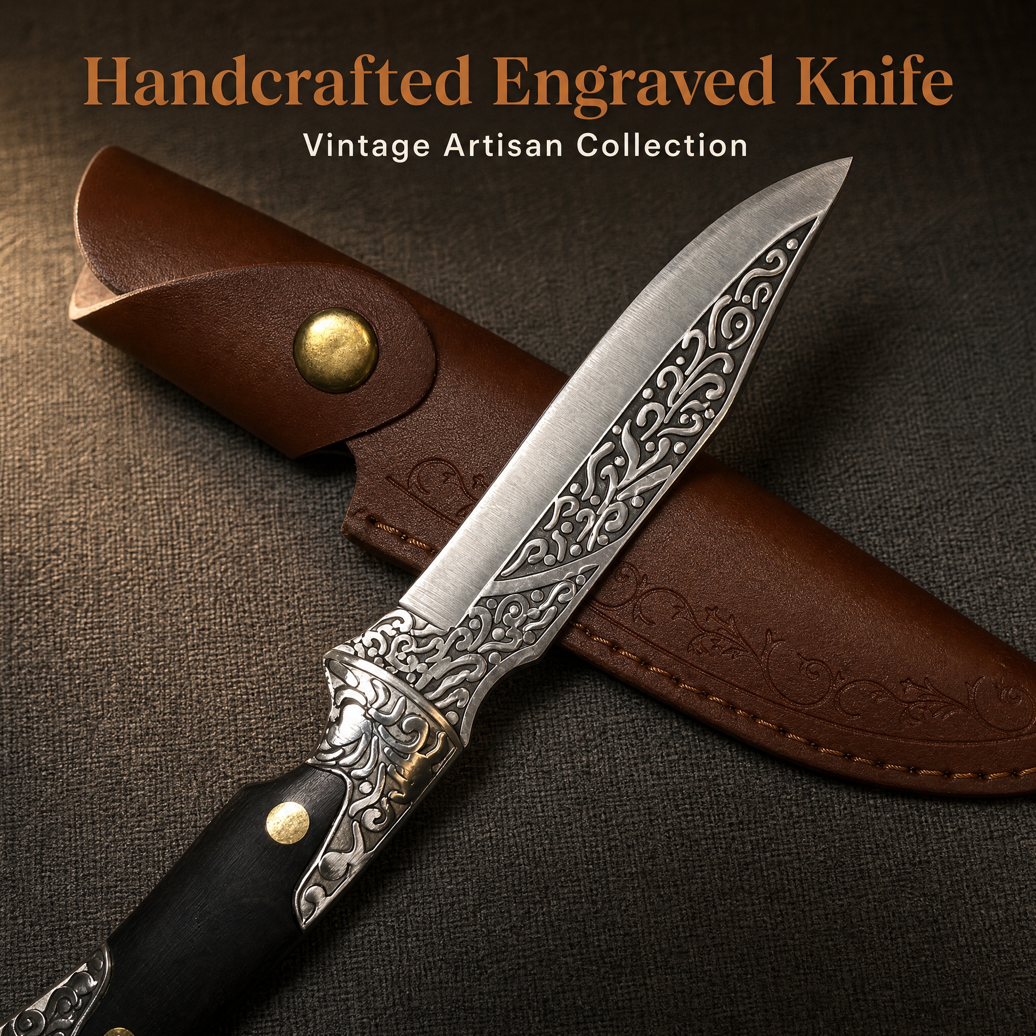 Vintage Collectible Knife - Vintage Collectible Knife | Beautifully Engraved