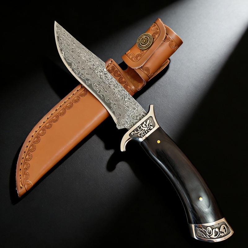 Vintage Engraved Damascus Stra - Vintage Collectible Knife บทวิจารณ์และราคา