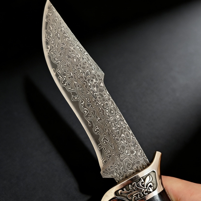 Vintage Engraved Damascus Stra - Vintage Collectible Knife บทวิจารณ์และราคา