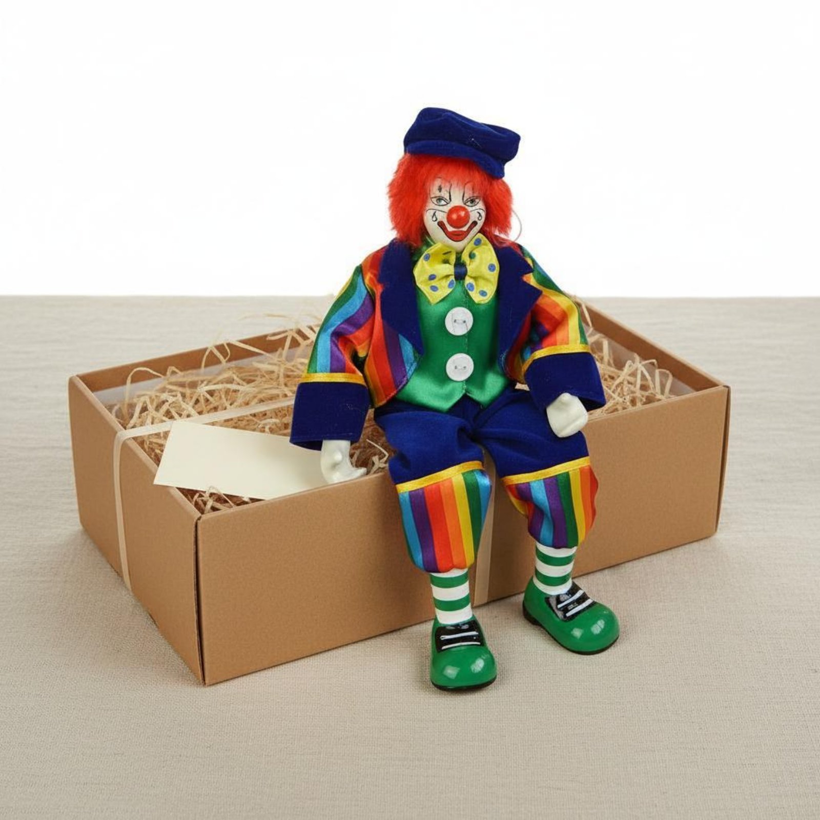 Dangling Leg Clown Doll Handma - Vintage Collectible Porcelain Dolls บทวิจารณ์และราคา