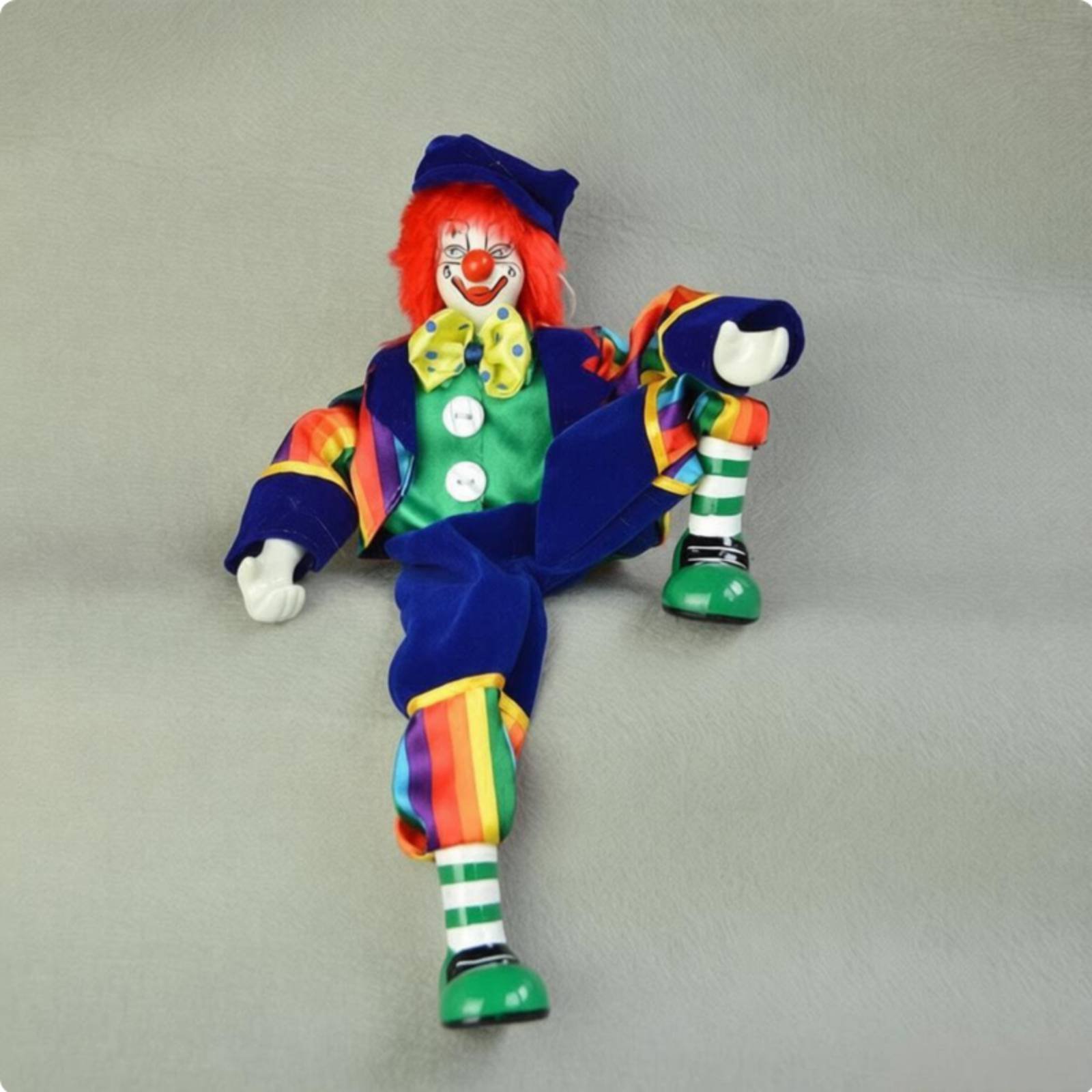 Dangling Leg Clown Doll Handma - Vintage Collectible Porcelain Dolls บทวิจารณ์และราคา