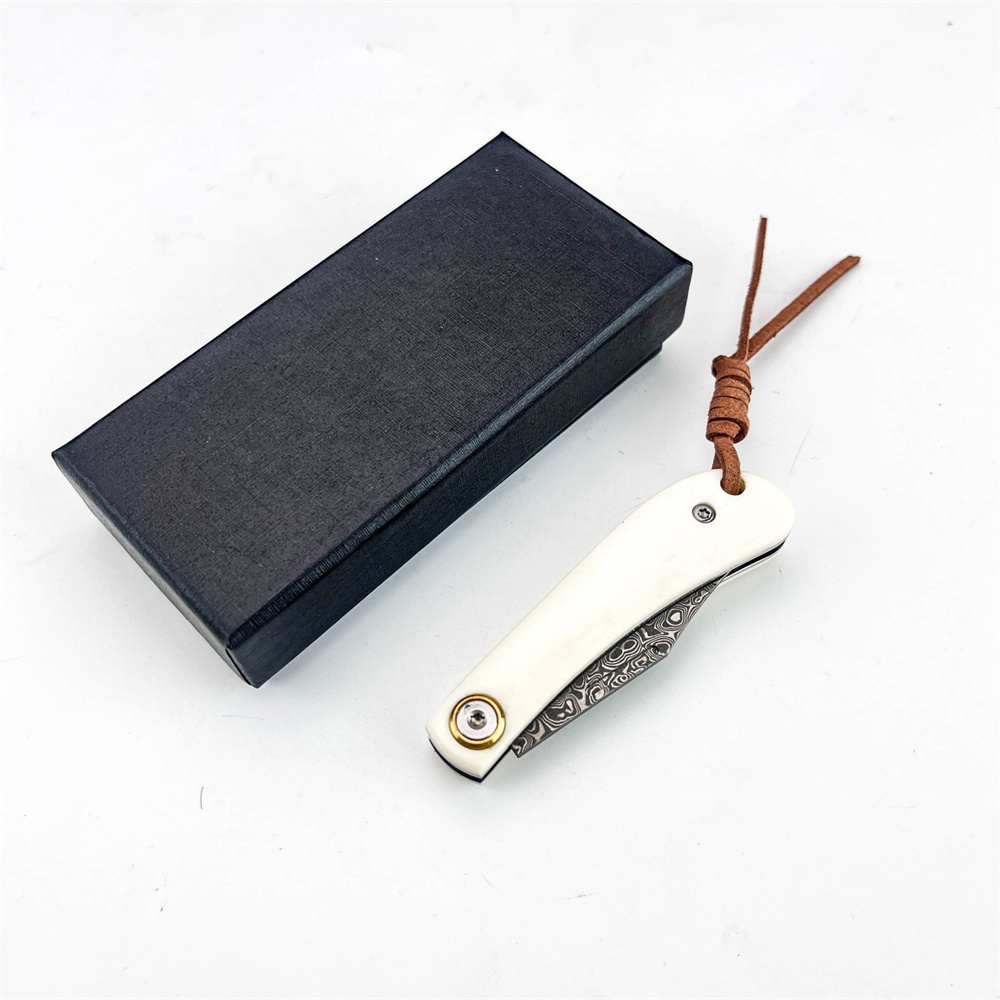 Compact Vintage Damascus Foldi - Vintage Collectible Pocket Knives บทวิจารณ์และราคา