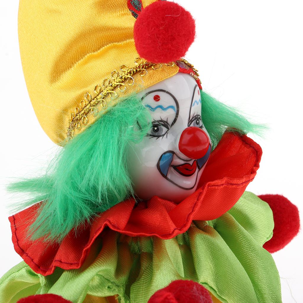 Clown Dolls Porcelain Handcraf - Vintage Collectible Porcelain Dolls บทวิจารณ์และราคา