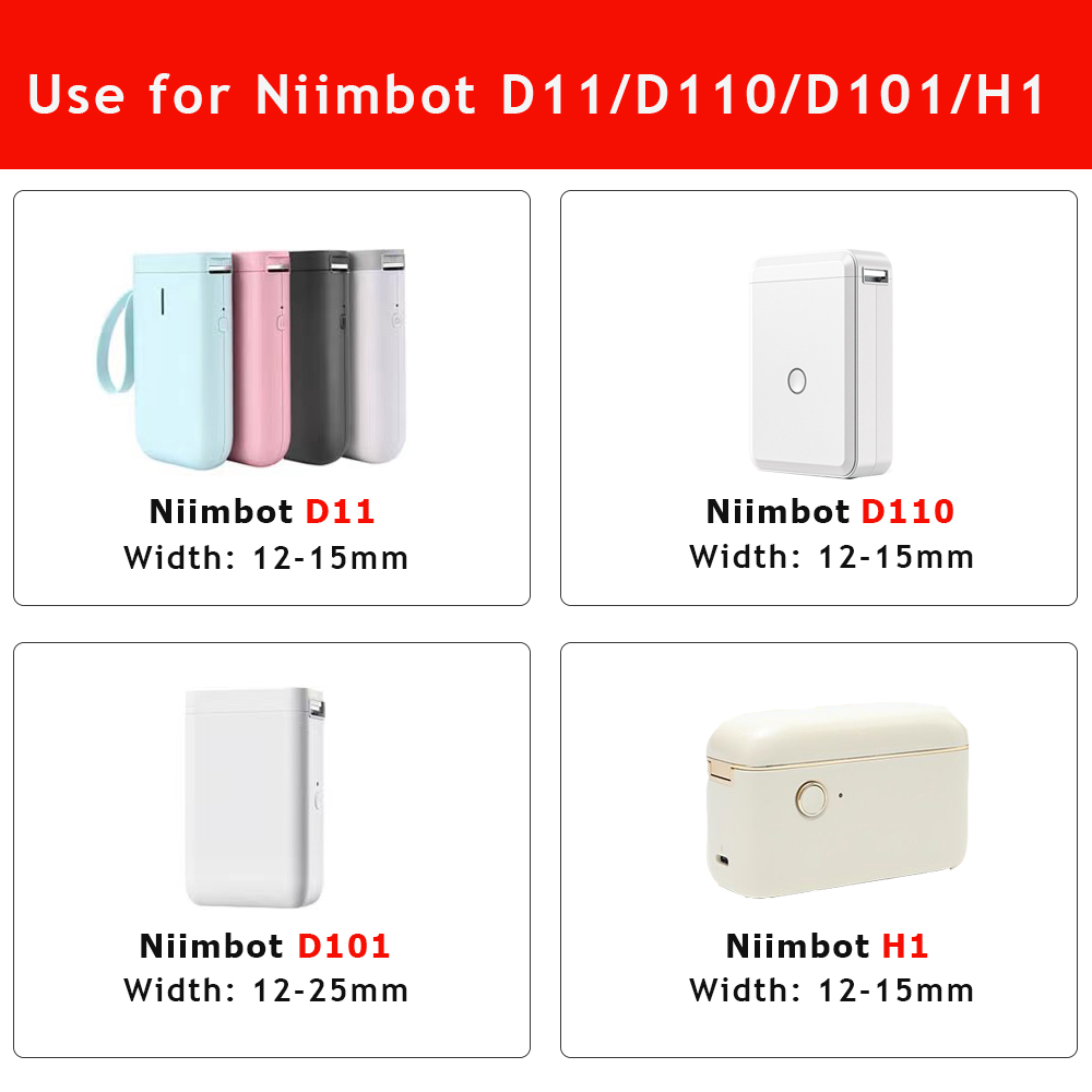 10 Rolls NiiMBOT D110 D11 D101 - Typewriter Ribbon Roll บทวิจารณ์และราคา