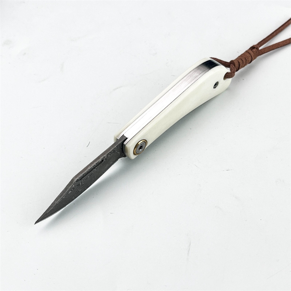 Compact Vintage EDC Damascus F - Vintage Collectible Pocket Knives บทวิจารณ์และราคา