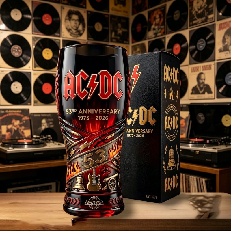 RURUYA AC/DC 53rd Anniversary  - Vintage Collectible Glass บทวิจารณ์และราคา