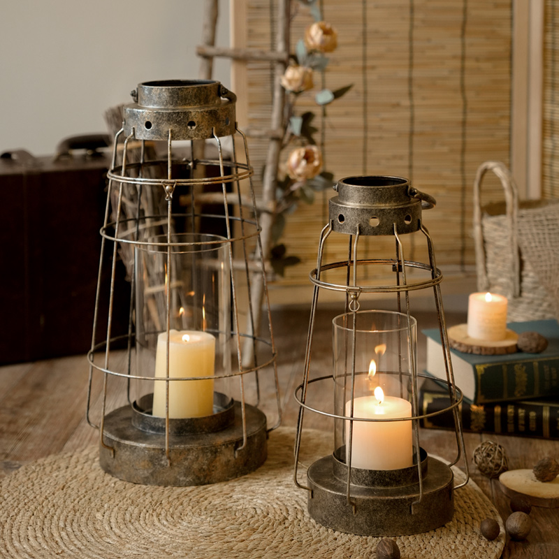 European Iron & Glass Candle H - Vintage Collectible Glass บทวิจารณ์และราคา
