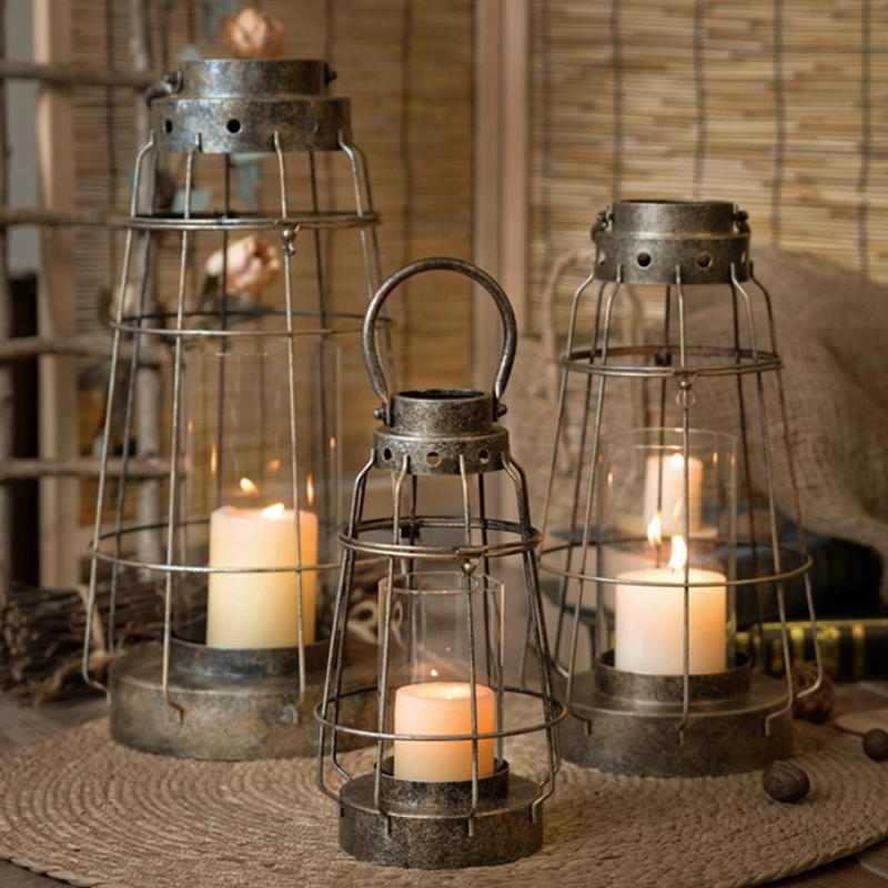 European Iron & Glass Candle H - Vintage Collectible Glass บทวิจารณ์และราคา