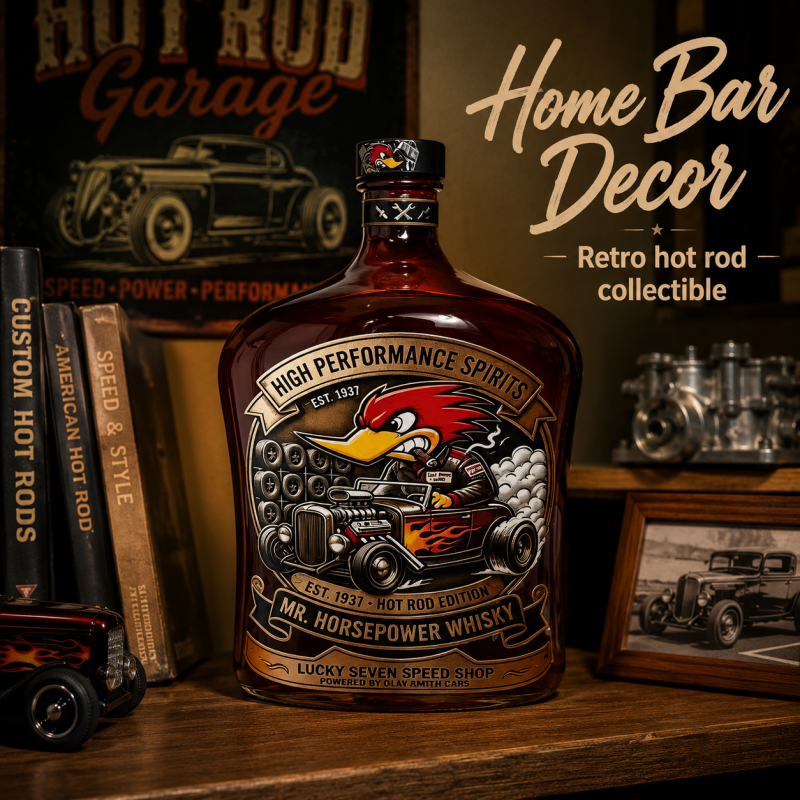 Vintage Hot Rod Mr Horsepower  - Vintage Collectible Glass บทวิจารณ์และราคา
