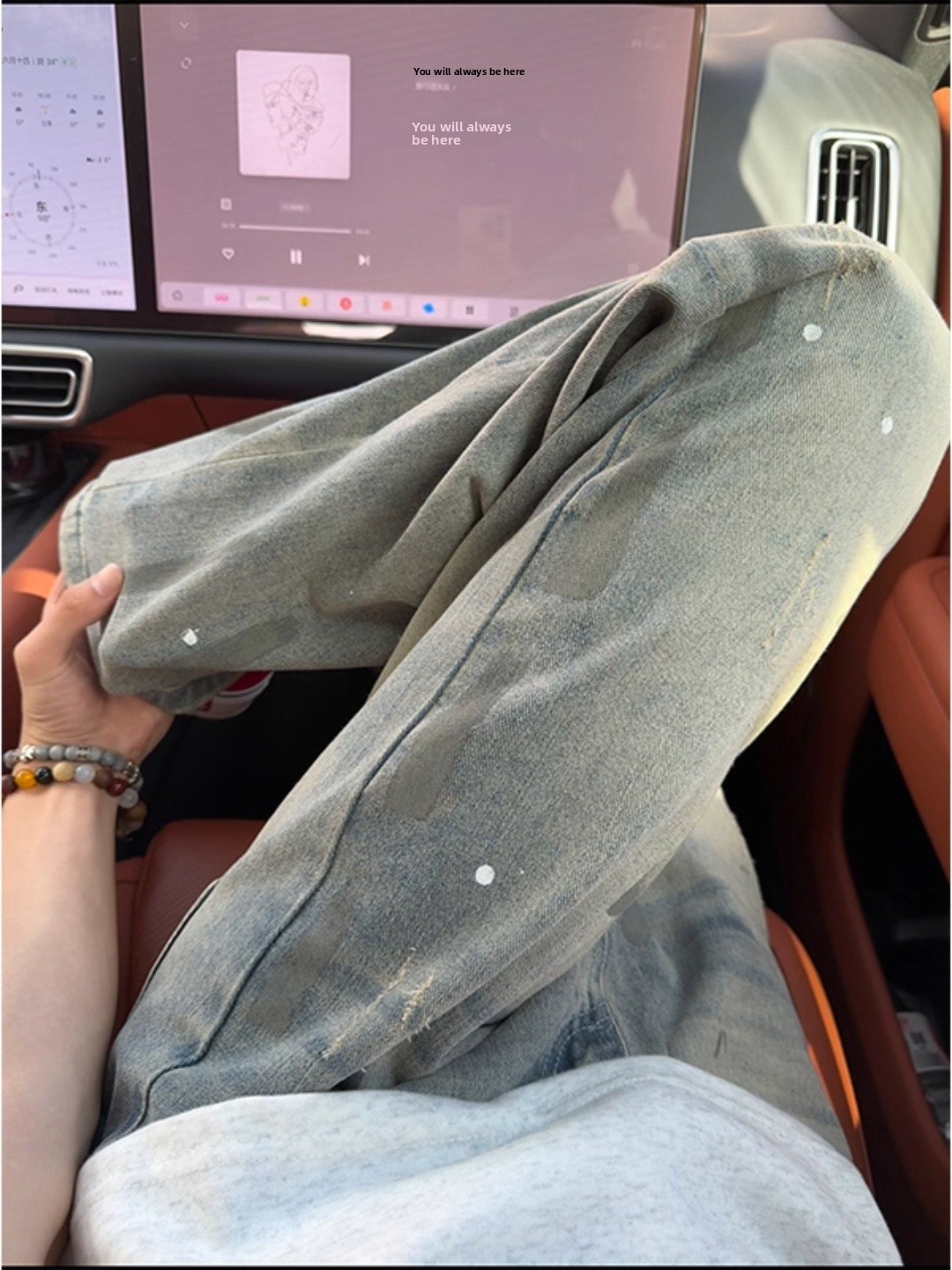 Waed Vintage Men's Jeans High  - Vintage Collectible Knife บทวิจารณ์และราคา