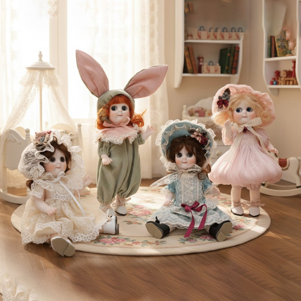 Cloveray 8 inch Movable Joints - Vintage Collectible Porcelain Dolls บทวิจารณ์และราคา