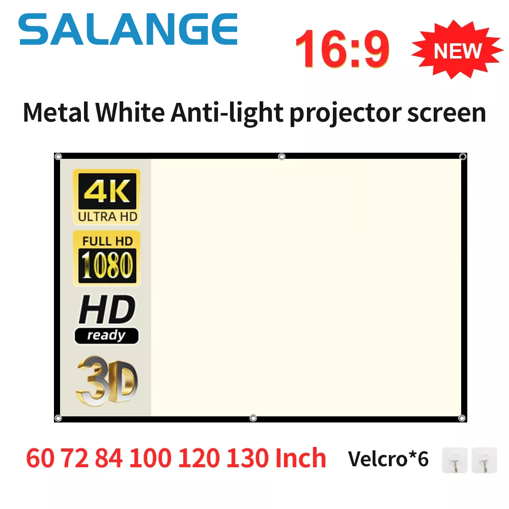 Salange Projector Screen 16:9  - Slide Film 120 บทวิจารณ์และราคา